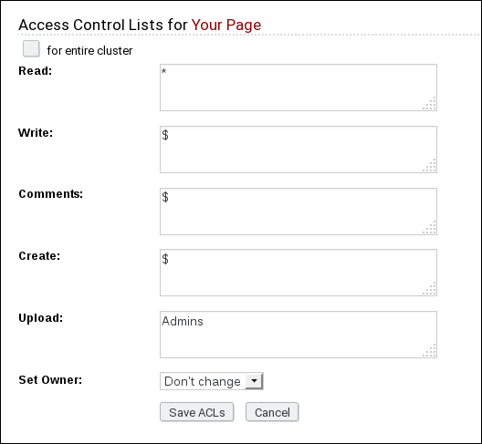 page permissions handler