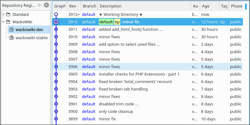 tortoisehg user fixed in hgrc